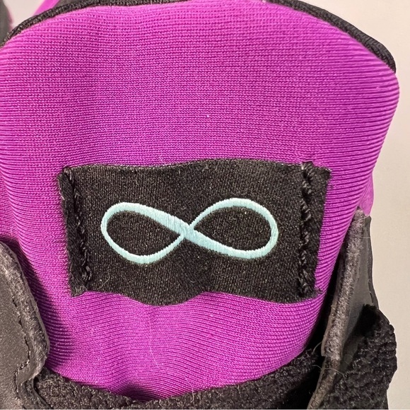 New nb Cherokee Infinity Fly Black Neon Purple Sneakers Nursing Shoe Womens 8 - Picture 8 of 10